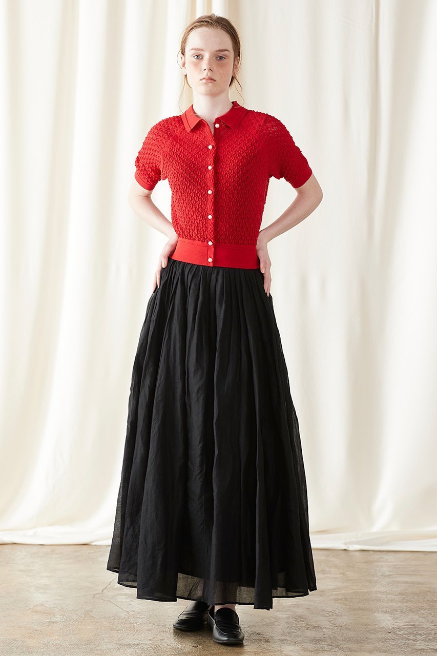 【マリリンムーン/MARILYN MOON】のタックテクニックシアーコットンスカート 人気、トレンドファッション・服の通販 founy(ファニー) 　ファッション　Fashion　レディースファッション　Fashion for Women　スカート　Skirts　ロングスカート　Long Skirts / Maxi & Midi Skirts　インド　Indian Textile　カットソー　Cut and Sewn Top　ギャザー　Gathered, Ruffled　シアー　Sheer, See-Through　シンプル　Simple, Minimal　ボトム　Bottoms, Lower Wear　ロング　Long, Long-Length　人気　Popular, Best Seller　other-7|ID: prp329100004887601 ipo3291000000036495459