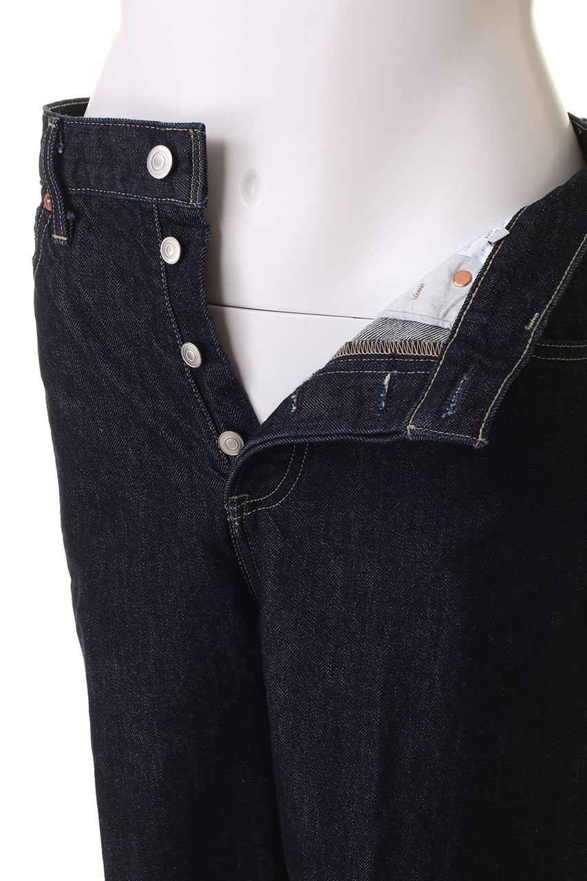 【エブール/ebure】のウォッシュドデニム ワイドストレートパンツ 人気、トレンドファッション・服の通販 founy(ファニー) 　ファッション　Fashion　レディースファッション　Fashion for Women　パンツ　Pants & Trousers　デニムパンツ・ジーンズ・美脚デニム　Denim Jeans & Pants　ストレート　Straight, Straight Cut　センター　Center, Center Line　デニム　Denim, Jeans Material　パターン　Pattern, Design Print　フィット　Fit, Slim Fit　ミドル　Middle Length, Mid Height　ユーズド　Used, Vintage-Look　ワイド　Wide, Wide Fit　再入荷　Restock / Back in Stock　定番　Standard, Basic Item　other-6|ID: prp329100004887607 ipo3291000000036495523