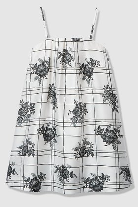 【アルアバイル/allureville】 【LOULOU WILLOUGHBY】SILK CO フラワーチェックワンピース人気、トレンドファッション・服の通販 founy(ファニー) ファッション Fashion レディースファッション Fashion for Women ワンピース Dresses チュニック Tunic Tops & Dresses イタリア Italy エレガント 上品 Elegant コルセット Corset, Bustier チェック Check, Plaid, Tartan チュニック Tunic, Long Top フラワー Flower, Floral モチーフ Motif, Design Theme モノトーン Monotone, Black and White レース Lace, Lace Fabric ロング Long, Long-Length |ID:prp329100004887617