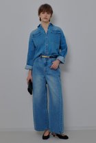 【アルアバイル/allureville】のサイド切替オーバルデニムパンツ 人気、トレンドファッション・服の通販 founy(ファニー) ファッション Fashion レディースファッション Fashion for Women パンツ Pants & Trousers デニムパンツ・ジーンズ・美脚デニム Denim Jeans & Pants デニム Denim, Jeans Material トレンド Trend, Trending Now 再入荷 Restock / Back in Stock 切替 Switching, Contrast Panel thumbnail ブルー|ID: prp329100004887620 ipo3291000000036495772