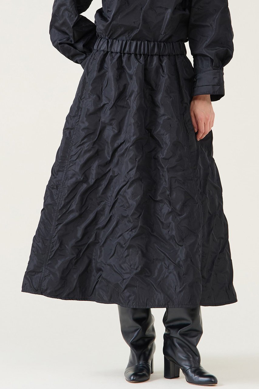 【マルティニーク/martinique】のジャガード2wayフレアスカート(セットアップ可) インテリア・キッズ・メンズ・レディースファッション・服の通販 founy(ファニー) 　ファッション　Fashion　レディースファッション　Fashion for Women　セットアップ　Matching Sets　スカート・ミニ/ミディ/マキシ　Skirts / Mini, Midi & Maxi Skirts　スカート　Skirts　Aライン・フレアスカート　A-Line & Flared Skirts　ロングスカート　Long Skirts / Maxi & Midi Skirts　エレガント 上品　Elegant　ショート　Short, Short Length　シンプル　Simple, Minimal　ジャカード／ジャガード　Jacquard, Woven Pattern　セットアップ　Set-Up, Coordinated Outfit　フレア　Flare, Flared　ロング　Long, Long-Length　冬　Winter / This Winter　おすすめ　Recommended / Our Picks　ホリデーシーズン　Holiday Season　ブラック|ID: prp329100004887621 ipo3291000000036495777