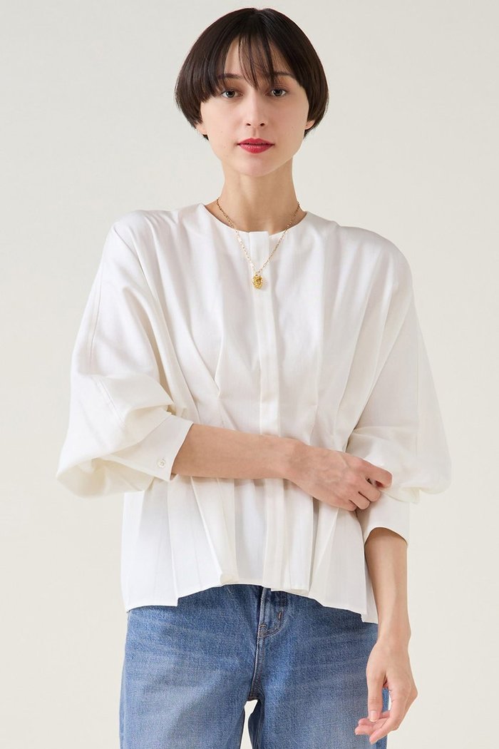 【マルティニーク/martinique】のデニムドルマンタックブラウス(セットアップ可) インテリア・キッズ・メンズ・レディースファッション・服の通販 founy(ファニー) https://founy.com/ ファッション Fashion レディースファッション Fashion for Women トップス・カットソー Cut & Sew Tops シャツ・ブラウス・オフィスカジュアル Elegant Blouses & Button-Ups おすすめ Recommended / Our Picks ストレッチ Stretch, Stretchy Fabric スリーブ Sleeve, Long Sleeve / Short Sleeve セットアップ Set-Up, Coordinated Outfit デニム Denim, Jeans Material ペプラム Peplum, Flared Hem ロング Long, Long-Length エレガント 上品 Elegant 再入荷 Restock / Back in Stock |ID: prp329100004887623 ipo3291000000036495795