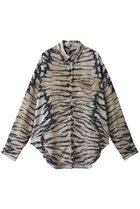 【プランク プロジェクト/PRANK PROJECT】のタイガープリントシャツ 人気、トレンドファッション・服の通販 founy(ファニー) ファッション Fashion レディースファッション Fashion for Women トップス・カットソー Cut & Sew Tops シャツ・ブラウス・オフィスカジュアル Elegant Blouses & Button-Ups おすすめ Recommended / Our Picks とろみ Fluid, Flowy Fabric サテン Satin, Glossy Fabric ジャケット Jacket, Outerwear スリーブ Sleeve, Long Sleeve / Short Sleeve プリント Print, Printed Pattern ロング Long, Long-Length 羽織 Haori, Light Jacket thumbnail MLT(マルチカラー)|ID: prp329100004887626 ipo3291000000036495851