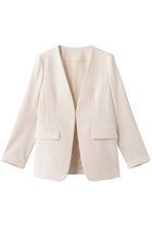 【アルアバイル/allureville】の【LOULOU WILLOUGHBY】ダブルクロスノーカラージャケット 人気、トレンドファッション・服の通販 founy(ファニー) ファッション Fashion レディースファッション Fashion for Women アウター Coat / Outerwear Collection レディースジャケット・軽アウター Jackets ノーカラージャケット / シンプル上品コーデ Collarless Jackets シンプル Simple, Minimal ジャケット Jacket, Outerwear ダブル Double, Double-Breasted フロント Front, Front Design エレガント 上品 Elegant thumbnail アイボリー|ID: prp329100004887643 ipo3291000000036495993