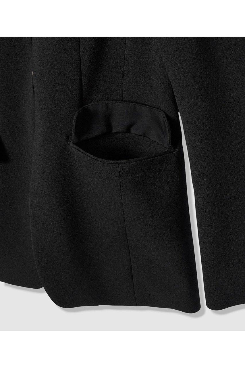 【アルアバイル/allureville】の【LOULOU WILLOUGHBY】ダブルクロスノーカラージャケット 人気、トレンドファッション・服の通販 founy(ファニー) 　ファッション　Fashion　レディースファッション　Fashion for Women　アウター　Coat / Outerwear Collection　レディースジャケット・軽アウター　Jackets　ノーカラージャケット / シンプル上品コーデ　Collarless Jackets　シンプル　Simple, Minimal　ジャケット　Jacket, Outerwear　ダブル　Double, Double-Breasted　フロント　Front, Front Design　エレガント 上品　Elegant　other-4|ID: prp329100004887643 ipo3291000000036495996