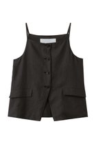 【ティッカ/TICCA】のリネンキャミソールベスト 人気、トレンドファッション・服の通販 founy(ファニー) ファッション Fashion レディースファッション Fashion for Women アウター Coat / Outerwear Collection レディースジャケット・軽アウター Jackets キャミソール Camisole, Spaghetti Strap Top ジャケット Jacket, Outerwear ベスト Vest, Waistcoat モダン Modern, Contemporary リネン Linen, Linen Fabric エレガント 上品 Elegant thumbnail ブラウン|ID: prp329100004887644 ipo3291000000036496055