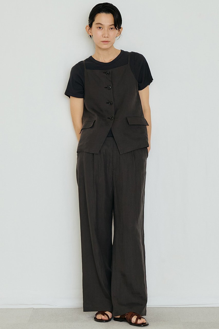 【ティッカ/TICCA】のリネンキャミソールベスト 人気、トレンドファッション・服の通販 founy(ファニー) 　ファッション　Fashion　レディースファッション　Fashion for Women　アウター　Coat / Outerwear Collection　レディースジャケット・軽アウター　Jackets　キャミソール　Camisole, Spaghetti Strap Top　ジャケット　Jacket, Outerwear　ベスト　Vest, Waistcoat　モダン　Modern, Contemporary　リネン　Linen, Linen Fabric　エレガント 上品　Elegant　other-6|ID: prp329100004887644 ipo3291000000036496060