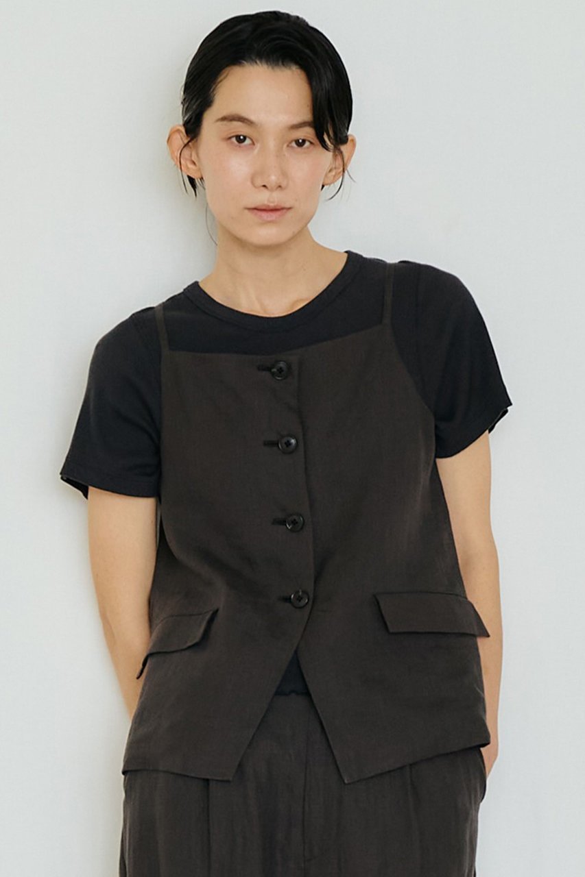 【ティッカ/TICCA】のリネンキャミソールベスト 人気、トレンドファッション・服の通販 founy(ファニー) 　ファッション　Fashion　レディースファッション　Fashion for Women　アウター　Coat / Outerwear Collection　レディースジャケット・軽アウター　Jackets　キャミソール　Camisole, Spaghetti Strap Top　ジャケット　Jacket, Outerwear　ベスト　Vest, Waistcoat　モダン　Modern, Contemporary　リネン　Linen, Linen Fabric　エレガント 上品　Elegant　other-7|ID: prp329100004887644 ipo3291000000036496061