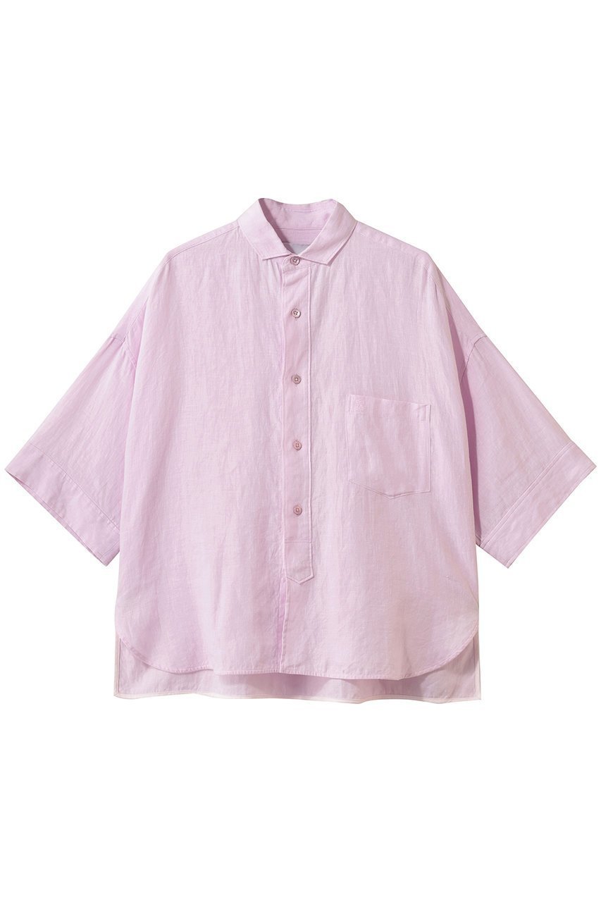 【ティッカ/TICCA】のリネン半袖シャツ インテリア・キッズ・メンズ・レディースファッション・服の通販 founy(ファニー) 　ファッション　Fashion　レディースファッション　Fashion for Women　トップス・カットソー　Cut & Sew Tops　シャツ・ブラウス・オフィスカジュアル　Elegant Blouses & Button-Ups　ショート　Short, Short Length　スリーブ　Sleeve, Long Sleeve / Short Sleeve　リネン　Linen, Linen Fabric　リラックス　Relax, Relaxed Fit　半袖　Short Sleeve, Half Sleeve　夏　Summer　ベイビーピンク|ID: prp329100004887646 ipo3291000000036496072