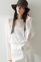 【ウィムガゼット/Whim Gazette】のボートメッシュニットプルオーバー 人気、トレンドファッション・服の通販 founy(ファニー) ファッション Fashion レディースファッション Fashion for Women トップス・カットソー Cut & Sew Tops ニット Knit Tops & Sweaters カジュアルプルオーバー・ニットトップス Pullovers & Knit Tops / Casual Pullovers シンプル Simple, Minimal フェミニン Feminine, Girly メッシュ Mesh, Net Fabric リラックス Relax, Relaxed Fit 夏 Summer thumbnail オフホワイト|ID: prp329100004887657 ipo3291000000036496292