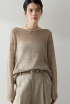 【ウィムガゼット/Whim Gazette】のボートメッシュニットプルオーバー 人気、トレンドファッション・服の通販 founy(ファニー) ファッション Fashion レディースファッション Fashion for Women トップス・カットソー Cut & Sew Tops ニット Knit Tops & Sweaters カジュアルプルオーバー・ニットトップス Pullovers & Knit Tops / Casual Pullovers シンプル Simple, Minimal フェミニン Feminine, Girly メッシュ Mesh, Net Fabric リラックス Relax, Relaxed Fit 夏 Summer thumbnail ブラウン|ID: prp329100004887657 ipo3291000000036496294