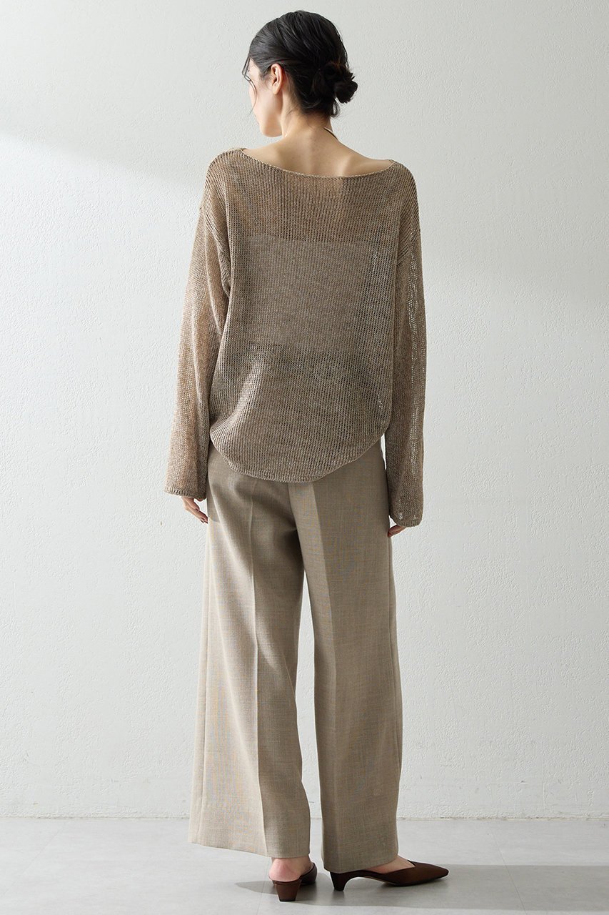 【ウィムガゼット/Whim Gazette】のボートメッシュニットプルオーバー 人気、トレンドファッション・服の通販 founy(ファニー) 　ファッション　Fashion　レディースファッション　Fashion for Women　トップス・カットソー　Cut & Sew Tops　ニット　Knit Tops & Sweaters　カジュアルプルオーバー・ニットトップス　Pullovers & Knit Tops / Casual Pullovers　シンプル　Simple, Minimal　フェミニン　Feminine, Girly　メッシュ　Mesh, Net Fabric　リラックス　Relax, Relaxed Fit　夏　Summer　other-4|ID: prp329100004887657 ipo3291000000036496297