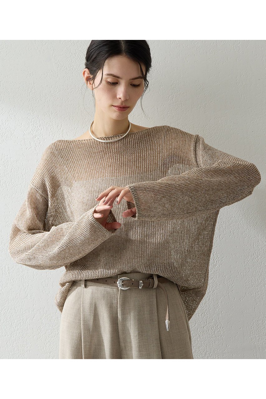 【ウィムガゼット/Whim Gazette】のボートメッシュニットプルオーバー 人気、トレンドファッション・服の通販 founy(ファニー) 　ファッション　Fashion　レディースファッション　Fashion for Women　トップス・カットソー　Cut & Sew Tops　ニット　Knit Tops & Sweaters　カジュアルプルオーバー・ニットトップス　Pullovers & Knit Tops / Casual Pullovers　シンプル　Simple, Minimal　フェミニン　Feminine, Girly　メッシュ　Mesh, Net Fabric　リラックス　Relax, Relaxed Fit　夏　Summer　other-6|ID: prp329100004887657 ipo3291000000036496299