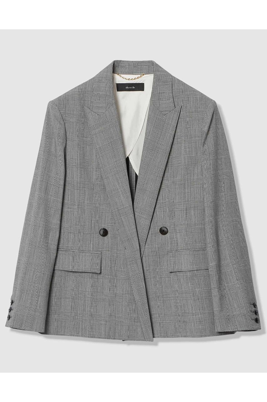 【アルアバイル/allureville】のポプリンチェックジャケット インテリア・キッズ・メンズ・レディースファッション・服の通販 founy(ファウニー) 　ファッション　Fashion　レディースファッション　Fashion for Women　アウター　Coat / Outerwear Collection　レディースジャケット・軽アウター　Jackets　インナー　Innerwear　クラシック　Classic, Timeless Style　ジャケット　Jacket, Outerwear　ストレート　Straight, Straight Cut　セットアップ　Set-Up, Coordinated Outfit　ダブル　Double, Double-Breasted　フォーマル　Formal, Dressy　フラップ　Flap, Flap Pocket　フロント　Front, Front Design　ボックス　Boxy, Box Shape　ポケット　Pocket, Pocket Detail　マニッシュ　Mannish, Boyish　ブラック系|ID: prp329100004887660 ipo3291000000036642428