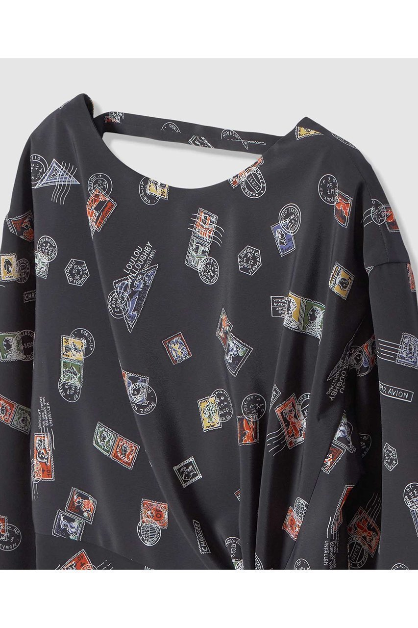 【アルアバイル/allureville】の【LOULOU WILLOUGHBY】レタープリントワンピース 人気、トレンドファッション・服の通販 founy(ファニー) 　ファッション　Fashion　レディースファッション　Fashion for Women　ワンピース　Dresses　チュニック　Tunic Tops & Dresses　おすすめ　Recommended / Our Picks　キャミソール　Camisole, Spaghetti Strap Top　チュニック　Tunic, Long Top　ドレープ　Drape, Draping Fabric　プリント　Print, Printed Pattern　モチーフ　Motif, Design Theme　ロング　Long, Long-Length　新作・新入荷　New Arrivals / New In　other-3|ID: prp329100004887661 ipo3291000000036496357