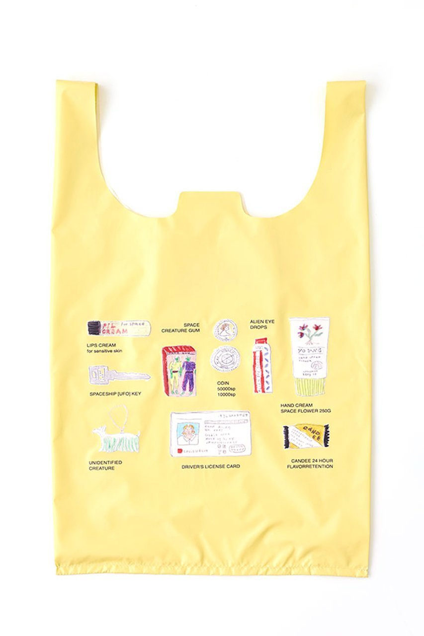 【エーシーン/A SCENE】の【CONVENIENCE YOUNG】ECO bag インテリア・キッズ・メンズ・レディースファッション・服の通販 founy(ファニー) 　ファッション　Fashion　レディースファッション　Fashion for Women　バッグ　Bags　グラフィック　Graphic, Graphic Design　コンパクト　Compact, Small Size　プリント　Print, Printed Pattern　ポーチ　Pouch, Small Case　定番　Standard, Basic Item　軽量　Lightweight, Ultra Light　yellow|ID: prp329100004887664 ipo3291000000036496395