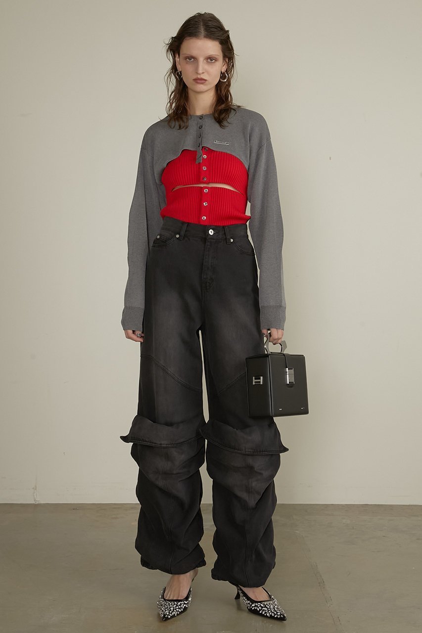 【プランク プロジェクト/PRANK PROJECT】のマルチウェイコンビニット / Multi-way Combination Knit 人気、トレンドファッション・服の通販 founy(ファニー) 　ファッション　Fashion　レディースファッション　Fashion for Women　トップス・カットソー　Cut & Sew Tops　ニット　Knit Tops & Sweaters　カーディガン・羽織り　Layered Style Cardigans　おすすめ　Recommended / Our Picks　インナー　Innerwear　カーディガン　Cardigan, Knitwear　コンビ　Combo, Combination Style　スリット　Slit, Slit Detail　ボレロ　Bolero, Short Cardigan　夏　Summer　other-6|ID: prp329100004887673 ipo3291000000036496555