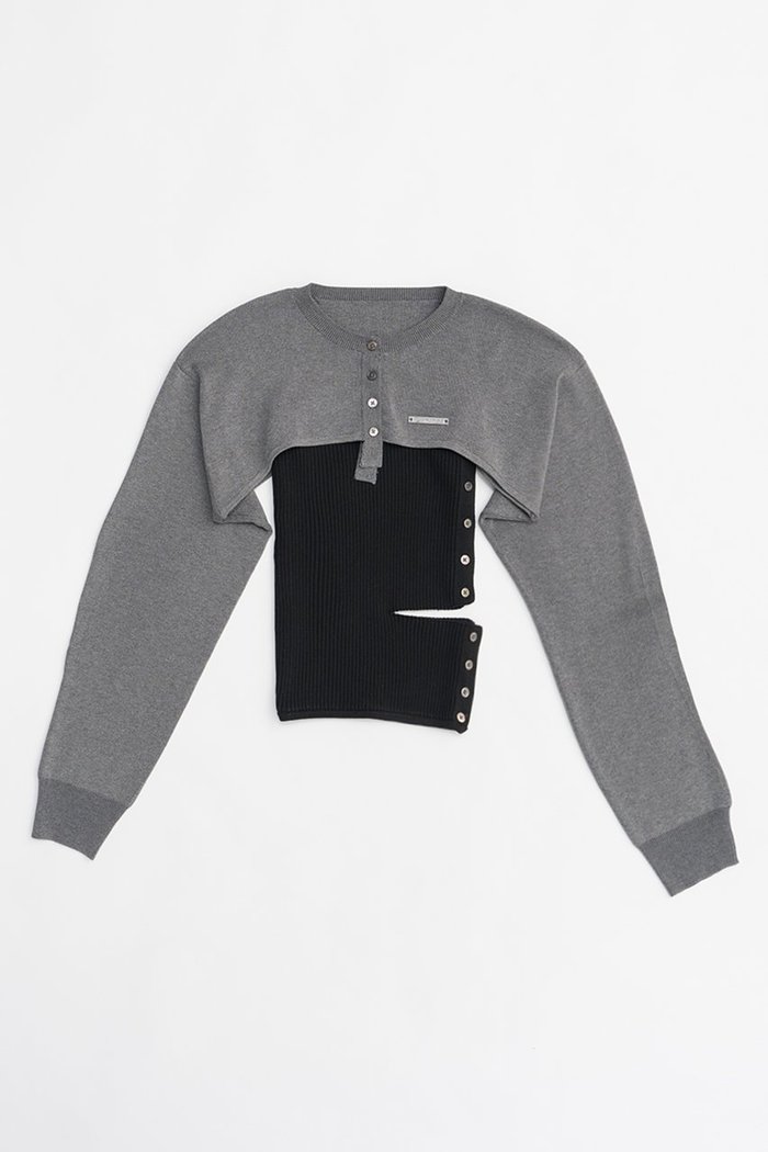 【プランク プロジェクト/PRANK PROJECT】のマルチウェイコンビニット / Multi-way Combination Knit インテリア・キッズ・メンズ・レディースファッション・服の通販 founy(ファウニー) https://founy.com/ ファッション Fashion レディースファッション Fashion for Women トップス・カットソー Cut & Sew Tops ニット Knit Tops & Sweaters カーディガン・羽織り Layered Style Cardigans おすすめ Recommended / Our Picks インナー Innerwear カーディガン Cardigan, Knitwear コンビ Combo, Combination Style スリット Slit, Slit Detail ボレロ Bolero, Short Cardigan 夏 Summer |ID: prp329100004887673 ipo3291000000036640191