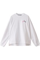 【サードマガジン/THIRD MAGAZINE】のラウンドロゴロングTシャツ 人気、トレンドファッション・服の通販 founy(ファニー) ファッション Fashion レディースファッション Fashion for Women トップス・カットソー Cut & Sew Tops シャツ・ブラウス・オフィスカジュアル Elegant Blouses & Button-Ups ロングTシャツ・Tシャツ Longline T-Shirts & Tees カットソー・ベーシックTシャツ Cut-and-Sewn Tops / Stretch Tees & Basics シンプル Simple, Minimal スリーブ Sleeve, Long Sleeve / Short Sleeve ロング Long, Long-Length 長袖 Long Sleeve, Full Sleeve thumbnail ホワイト|ID: prp329100004887677 ipo3291000000036496603