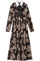 【コルコバード/CORCOVADO】の白襟シフォンボウタイドレス 人気、トレンドファッション・服の通販 founy(ファニー) ファッション Fashion レディースファッション Fashion for Women ワンピース Dresses フォーマル・パーティードレス・結婚式用ドレス Elegant & Casual Dresses チュニック Tunic Tops & Dresses シフォン Chiffon, Lightweight Fabric チュニック Tunic, Long Top ドレス Dress, One-Piece フラワー Flower, Floral リボン Ribbon, Bow thumbnail テリーヌ|ID: prp329100004887693 ipo3291000000036496906