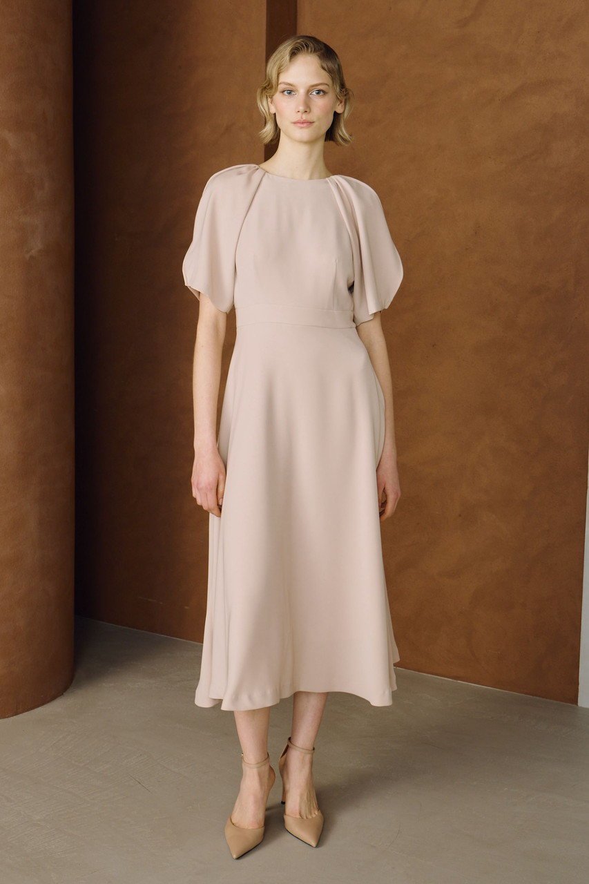 【コルコバード/CORCOVADO】のリトルピンクベージュドレス 人気、トレンドファッション・服の通販 founy(ファニー) 　ファッション　Fashion　レディースファッション　Fashion for Women　ワンピース　Dresses　フォーマル・パーティードレス・結婚式用ドレス　Elegant & Casual Dresses　チュニック　Tunic Tops & Dresses　オケージョン　Occasion Wear　チュニック　Tunic, Long Top　ドレス　Dress, One-Piece　フィット　Fit, Slim Fit　フェミニン　Feminine, Girly　フレア　Flare, Flared　エレガント 上品　Elegant　other-6|ID: prp329100004887695 ipo3291000000036496926