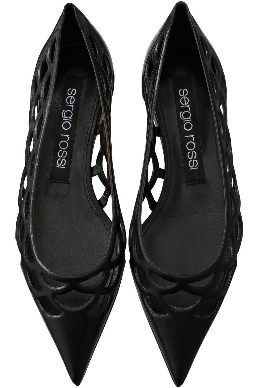 【セルジオ ロッシ/SERGIO ROSSI】のsrMERMAID フラットシューズ インテリア・キッズ・メンズ・レディースファッション・服の通販 founy(ファニー) 　ファッション　Fashion　レディースファッション　Fashion for Women　エレガント 上品　Elegant　コレクション　Collection, Seasonal Line　シューズ　Shoes, Footwear　フラット　Flat, Flat Shoes　ブラック|ID: prp329100004887700 ipo3291000000036496988