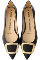 【エスメラルダ/Esmeralda】の【FABIO RUSCONI】ポインテッドフラットパンプス 人気、トレンドファッション・服の通販 founy(ファニー) ファッション Fashion レディースファッション Fashion for Women スクエア Square, Square Shape バランス Balance, Style Balance モチーフ Motif, Design Theme |ID:prp329100004887711