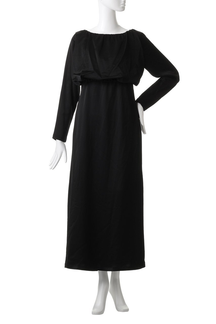 【リムアーク/RIM.ARK】のArch motif long dress/ドレス・ワンピース 人気、トレンドファッション・服の通販 founy(ファニー) 　ファッション　Fashion　レディースファッション　Fashion for Women　ワンピース　Dresses　フォーマル・パーティードレス・結婚式用ドレス　Elegant & Casual Dresses　チュニック　Tunic Tops & Dresses　イレギュラー　Irregular Design　ギャザー　Gathered, Ruffled　サテン　Satin, Glossy Fabric　チュニック　Tunic, Long Top　ドレス　Dress, One-Piece　ロング　Long, Long-Length　other-2|ID: prp329100004887731 ipo3291000000036497410