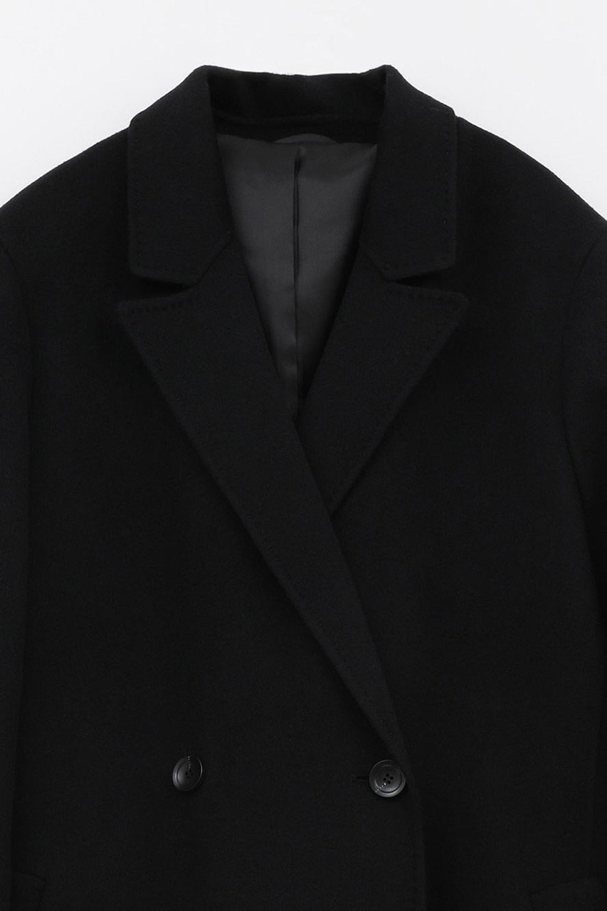 【ハー/HER.】のカシミヤブレンドロングコート 人気、トレンドファッション・服の通販 founy(ファニー) 　ファッション　Fashion　レディースファッション　Fashion for Women　アウター　Coat / Outerwear Collection　コート・ロングコート・ピーコート　Long Coats, Peacoats & More　ダブル　Double, Double-Breasted　トレンド　Trend, Trending Now　フェイス　Face, Facial Design　ベーシック　Basic, Essential　ロング　Long, Long-Length　other-2|ID: prp329100004887781 ipo3291000000036498242