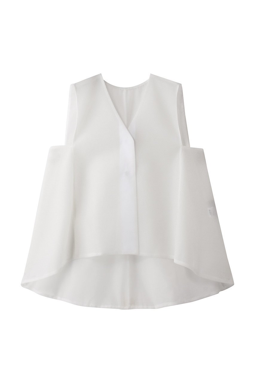 【ヒューエルミュージアム/hueLe Museum】の【hLM】メッシュジレ インテリア・キッズ・メンズ・レディースファッション・服の通販 founy(ファニー) 　ファッション　Fashion　レディースファッション　Fashion for Women　アウター　Coat / Outerwear Collection　レディースジャケット・軽アウター　Jackets　シンプル　Simple, Minimal　ジャケット　Jacket, Outerwear　トレンド　Trend, Trending Now　ベスト　Vest, Waistcoat　メッシュ　Mesh, Net Fabric　夏　Summer　ホワイト|ID: prp329100004887800 ipo3291000000036498520