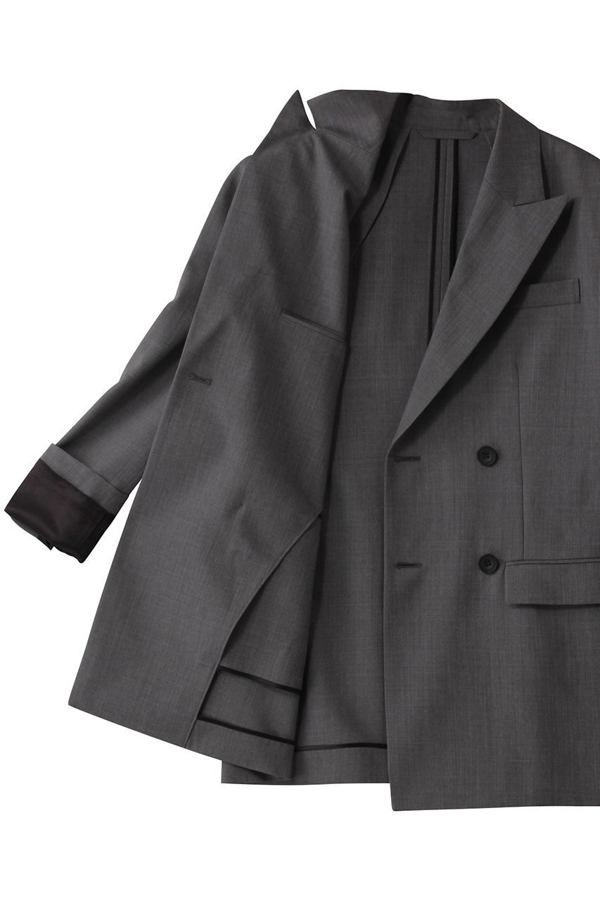 【オブリオ/AUBRIOT】のイタリアンウール ダブルブレストジャケット 人気、トレンドファッション・服の通販 founy(ファニー) 　ファッション　Fashion　レディースファッション　Fashion for Women　アウター　Coat / Outerwear Collection　レディースジャケット・軽アウター　Jackets　イタリア　Italy　クラシック　Classic, Timeless Style　シルク　Silk, 100% Silk　ジャケット　Jacket, Outerwear　テクスチャー　Texture, Textured Fabric　ラグジュアリー　Luxury, Elegant　other-6|ID: prp329100004887804 ipo3291000000036521013