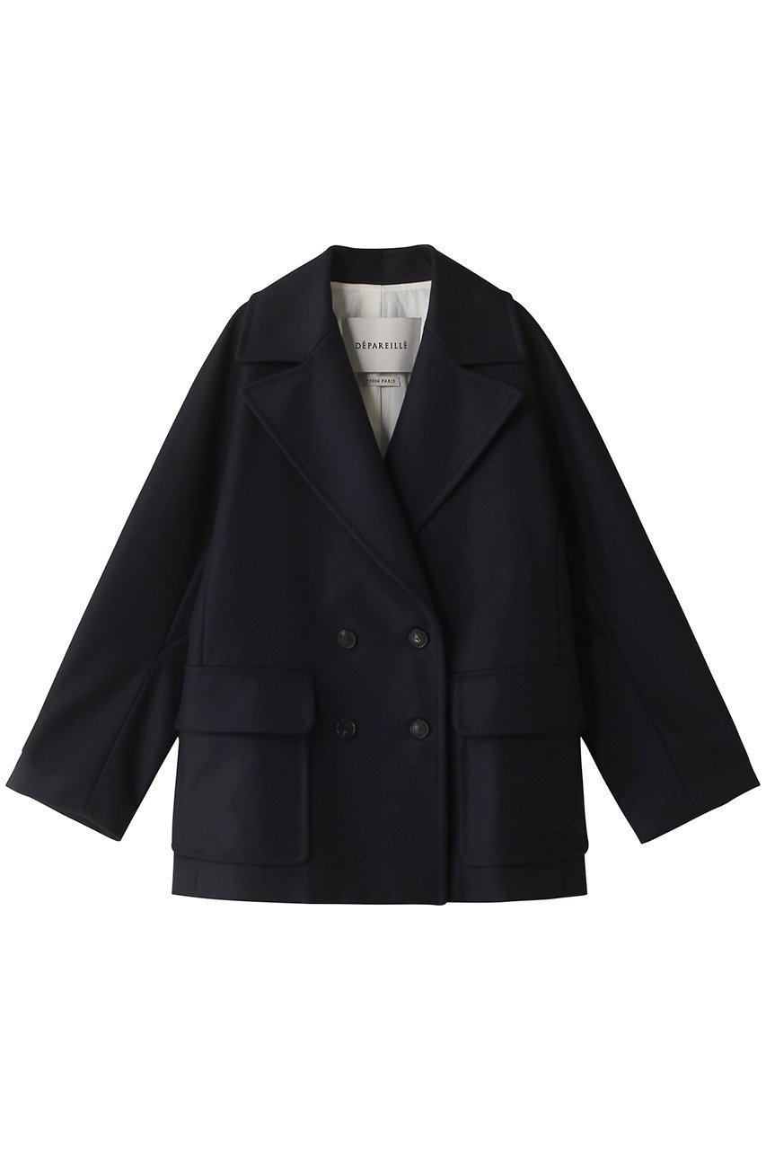 【デパリエ/DEPAREILLE】のSUPER140 s オーバージャケット インテリア・キッズ・メンズ・レディースファッション・服の通販 founy(ファニー) 　ファッション　Fashion　レディースファッション　Fashion for Women　アウター　Coat / Outerwear Collection　レディースジャケット・軽アウター　Jackets　ジャケット　Jacket, Outerwear　トレンド　Trend, Trending Now　ポケット　Pocket, Pocket Detail　エレガント 上品　Elegant　ネイビー|ID: prp329100004887818 ipo3291000000036498814