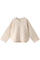 【プリスティン/PRISTINE】のフラワーキルトノーカラージャケット 人気、トレンドファッション・服の通販 founy(ファニー) ファッション Fashion レディースファッション Fashion for Women アウター Coat / Outerwear Collection レディースジャケット・軽アウター Jackets ノーカラージャケット / シンプル上品コーデ Collarless Jackets なめらか Smooth, Silky Texture キルト Quilt, Quilted Fabric ジップアップ Zip-Up, Full Zip ジャケット Jacket, Outerwear スポーティ Sporty, Casual Athletic フェミニン Feminine, Girly フラワー Flower, Floral ラウンド Round, Round Neck エレガント 上品 Elegant thumbnail ナチュラル|ID: prp329100004887820 ipo3291000000036498882