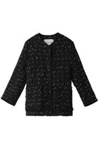 【デパリエ/DEPAREILLE】のツイードチェックノーカラージャケット 人気、トレンドファッション・服の通販 founy(ファニー) ファッション Fashion レディースファッション Fashion for Women アウター Coat / Outerwear Collection レディースジャケット・軽アウター Jackets ノーカラージャケット / シンプル上品コーデ Collarless Jackets オーガンジー Organza Fabric ジャケット Jacket, Outerwear チェック Check, Plaid, Tartan ツイード Twill, Twill Weave パイピング Piping, Trim Design リネン Linen, Linen Fabric エレガント 上品 Elegant 夏 Summer thumbnail ブラック|ID: prp329100004887824 ipo3291000000036499016
