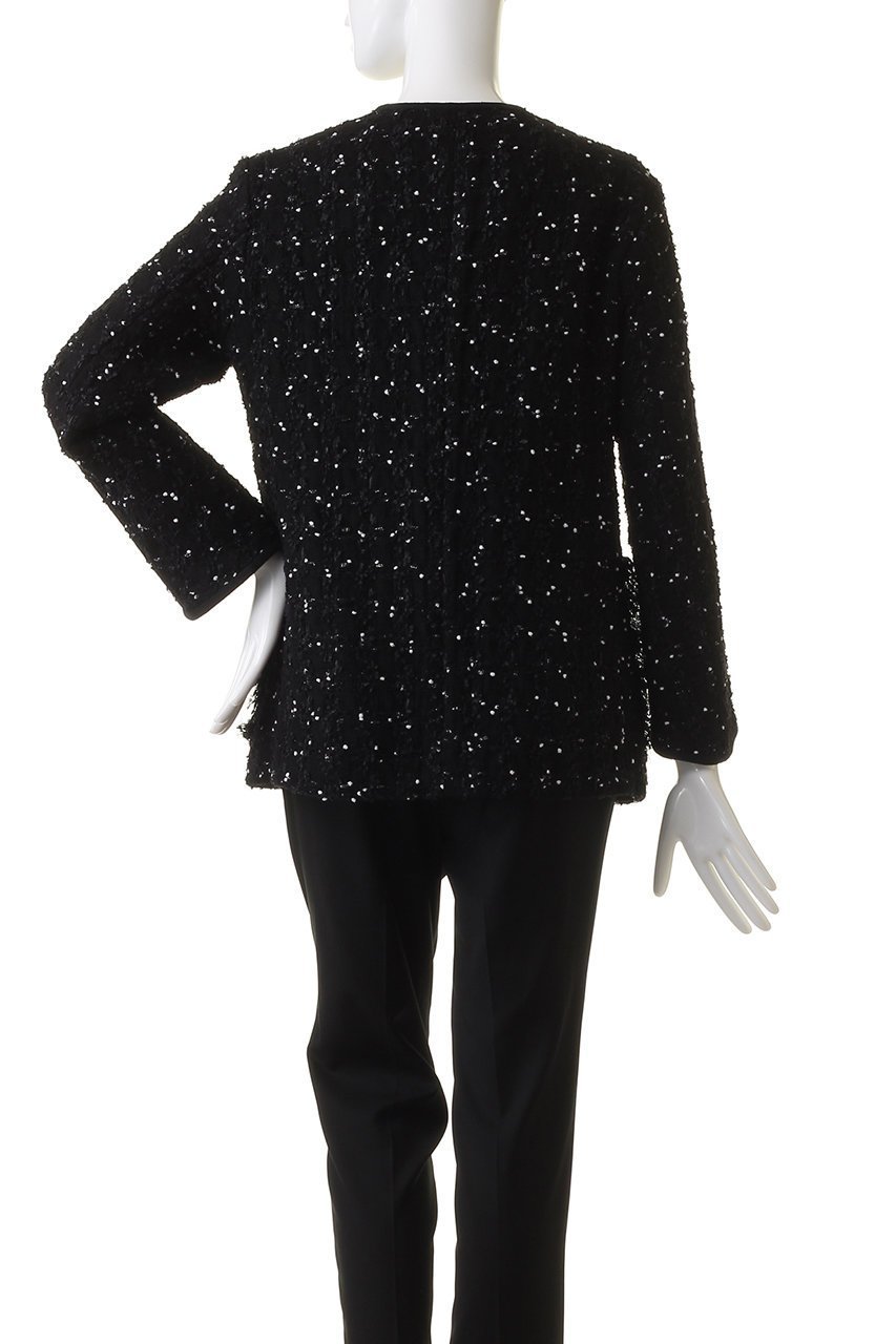 【デパリエ/DEPAREILLE】のツイードチェックノーカラージャケット 人気、トレンドファッション・服の通販 founy(ファニー) 　ファッション　Fashion　レディースファッション　Fashion for Women　アウター　Coat / Outerwear Collection　レディースジャケット・軽アウター　Jackets　ノーカラージャケット / シンプル上品コーデ　Collarless Jackets　オーガンジー　Organza Fabric　ジャケット　Jacket, Outerwear　チェック　Check, Plaid, Tartan　ツイード　Twill, Twill Weave　パイピング　Piping, Trim Design　リネン　Linen, Linen Fabric　エレガント 上品　Elegant　夏　Summer　other-4|ID: prp329100004887824 ipo3291000000036499019