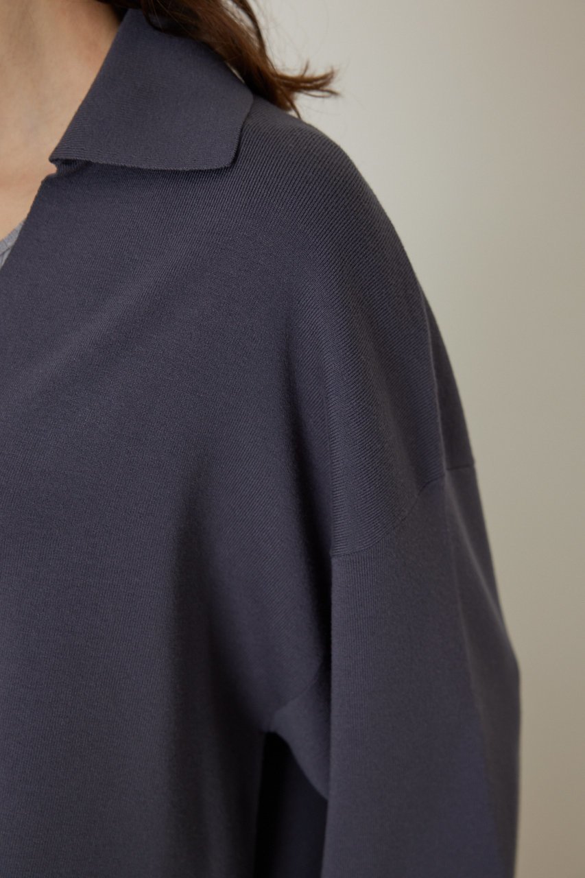 【リムアーク/RIM.ARK】のSmooth touch skipper knit tops/トップス 人気、トレンドファッション・服の通販 founy(ファニー) 　ファッション　Fashion　レディースファッション　Fashion for Women　トップス・カットソー　Cut & Sew Tops　ニット　Knit Tops & Sweaters　カジュアルプルオーバー・ニットトップス　Pullovers & Knit Tops / Casual Pullovers　ショート　Short, Short Length　シンプル　Simple, Minimal　エレガント 上品　Elegant　other-8|ID: prp329100004887840 ipo3291000000036499429