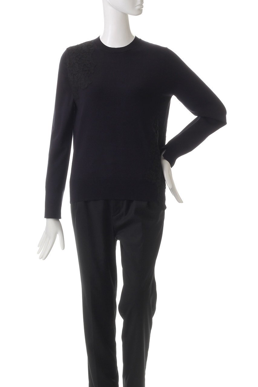 【ベイジ,/BEIGE,】のWILLOW(ウィロウ)/アシンメトリーレースクルーネックニット 人気、トレンドファッション・服の通販 founy(ファニー) 　ファッション　Fashion　レディースファッション　Fashion for Women　トップス・カットソー　Cut & Sew Tops　ニット　Knit Tops & Sweaters　カジュアルプルオーバー・ニットトップス　Pullovers & Knit Tops / Casual Pullovers　アシンメトリー　Asymmetrical Style　ベーシック　Basic, Essential　レース　Lace, Lace Fabric　エレガント 上品　Elegant　other-2|ID: prp329100004887841 ipo3291000000036499461