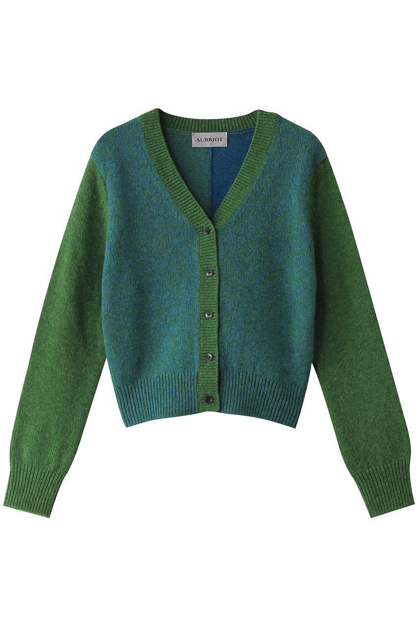 【オブリオ/AUBRIOT】のイタリアンウール カーディガン インテリア・キッズ・メンズ・レディースファッション・服の通販 founy(ファニー) 　ファッション　Fashion　レディースファッション　Fashion for Women　トップス・カットソー　Cut & Sew Tops　ニット　Knit Tops & Sweaters　カーディガン・羽織り　Layered Style Cardigans　イタリア　Italy　カーディガン　Cardigan, Knitwear　コンパクト　Compact, Small Size　ブロッキング　Color Blocking, Panel Design　リラックス　Relax, Relaxed Fit　ディープネイビー|ID: prp329100004887845 ipo3291000000036499577