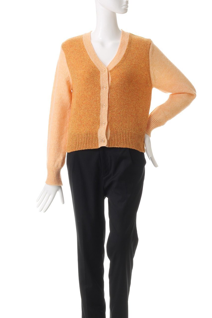 【オブリオ/AUBRIOT】のイタリアンウール カーディガン 人気、トレンドファッション・服の通販 founy(ファニー) 　ファッション　Fashion　レディースファッション　Fashion for Women　トップス・カットソー　Cut & Sew Tops　ニット　Knit Tops & Sweaters　カーディガン・羽織り　Layered Style Cardigans　イタリア　Italy　カーディガン　Cardigan, Knitwear　コンパクト　Compact, Small Size　ブロッキング　Color Blocking, Panel Design　リラックス　Relax, Relaxed Fit　other-2|ID: prp329100004887845 ipo3291000000036499578