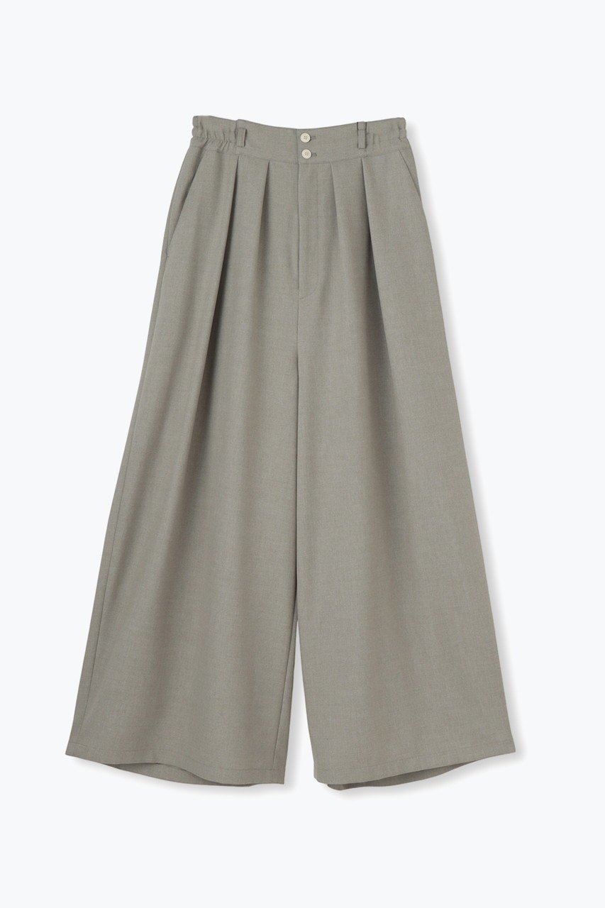 【レリル/lelill】のトロピカルワイドPT インテリア・キッズ・メンズ・レディースファッション・服の通販 founy(ファニー) 　ファッション　Fashion　レディースファッション　Fashion for Women　パンツ　Pants & Trousers　シンプル　Simple, Minimal　ワイド　Wide, Wide Fit　ビジネス 仕事 通勤　Business / Work / Commuting　定番　Standard, Basic Item　グレー|ID: prp329100004887879 ipo3291000000036500333