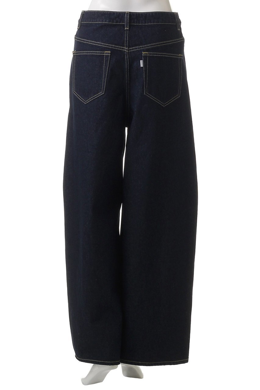 【ミディウミソリッド/MIDIUMISOLID】のbarrel leg wide denim.M デニム 人気、トレンドファッション・服の通販 founy(ファニー) 　ファッション　Fashion　レディースファッション　Fashion for Women　パンツ　Pants & Trousers　デニムパンツ・ジーンズ・美脚デニム　Denim Jeans & Pants　ダメージ　Distressed, Destroyed　デニム　Denim, Jeans Material　トレンド　Trend, Trending Now　ワイド　Wide, Wide Fit　エレガント 上品　Elegant　夏　Summer　春　Spring　S/S・春夏　SS, Spring/Summer, Warm Season　other-4|ID: prp329100004887890 ipo3291000000036500545