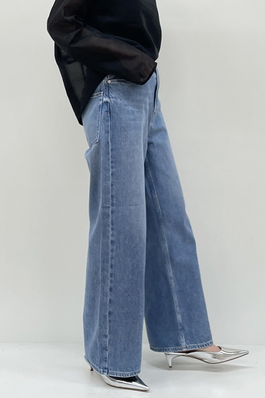 【プルミエ アロンディスモン/1er Arrondissement】の【upper hights】THE LARA デニムパンツ 人気、トレンドファッション・服の通販 founy(ファニー) 　ファッション　Fashion　レディースファッション　Fashion for Women　パンツ　Pants & Trousers　デニムパンツ・ジーンズ・美脚デニム　Denim Jeans & Pants　デニム　Denim, Jeans Material　ドローコード　Drawcord, Drawstring Cord　ワイド　Wide, Wide Fit　other-8|ID: prp329100004887900 ipo3291000000036500718