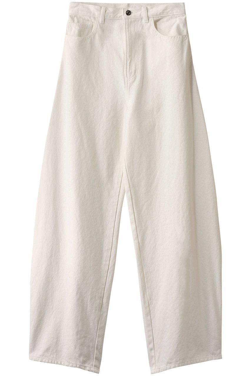 【バウト/BOWTE】のSEA ISLAND COTTON デニム カーブパンツ インテリア・キッズ・メンズ・レディースファッション・服の通販 founy(ファニー) 　ファッション　Fashion　レディースファッション　Fashion for Women　パンツ　Pants & Trousers　デニムパンツ・ジーンズ・美脚デニム　Denim Jeans & Pants　デニム　Denim, Jeans Material　ワイド　Wide, Wide Fit　ホワイト|ID: prp329100004887915 ipo3291000000036500771