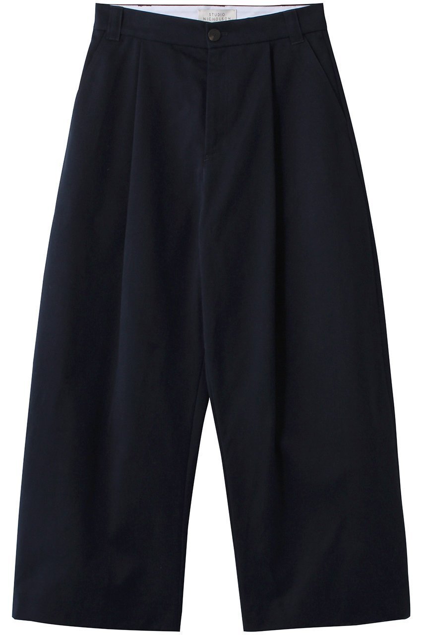 【スタジオ ニコルソン/STUDIO NICHOLSON】の【UNISEX】SORTE ディープ プリーツ ボリューム パンツ インテリア・キッズ・メンズ・レディースファッション・服の通販 founy(ファニー) 　ファッション　Fashion　レディースファッション　Fashion for Women　パンツ　Pants & Trousers　ユニセックス　Unisex, Genderless　シンプル　Simple, Minimal　プリーツ　Pleats, Pleated　ロング　Long, Long-Length　ダークネイビー|ID: prp329100004887935 ipo3291000000036500947