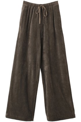 【マリリンムーン/MARILYN MOON】 【WALANCE】コットンベロアワイドパンツ人気、トレンドファッション・服の通販 founy(ファニー) ファッション Fashion レディースファッション Fashion for Women パンツ Pants & Trousers なめらか Smooth, Silky Texture シンプル Simple, Minimal スウェット / スエット Sweatshirt, Sweatwear ベロア Velour, Soft Velvet ワイド Wide, Wide Fit エレガント 上品 Elegant |ID:prp329100004887943