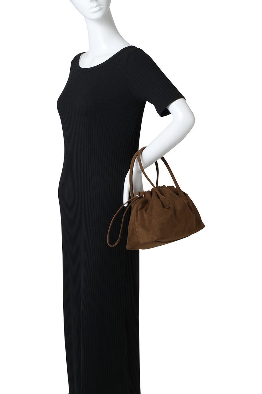 【メアリ オル ターナ/MARY AL TERNA】のWRING マイクロスエード巾着ミニハンドバッグ 人気、トレンドファッション・服の通販 founy(ファニー) 　ファッション　Fashion　レディースファッション　Fashion for Women　バッグ　Bags　おすすめ　Recommended / Our Picks　シンプル　Simple, Minimal　ドレープ　Drape, Draping Fabric　ポケット　Pocket, Pocket Detail　巾着　Drawstring Bag, Kinchaku　other-3|ID: prp329100004887970 ipo3291000000036501493