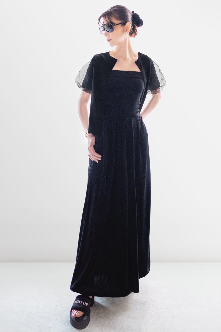 【デイジーリン/DAISY LIN】のCardigan “Daisy Puff Tulle” 人気、トレンドファッション・服の通販 founy(ファニー) ファッション Fashion レディースファッション Fashion for Women トップス・カットソー Cut & Sew Tops ニット Knit Tops & Sweaters カーディガン・羽織り Layered Style Cardigans ウォッシャブル Machine Washable カーディガン Cardigan, Knitwear ギャザー Gathered, Ruffled コンシャス Conscious, Bodycon ダブル Double, Double-Breasted チュール Tulip, Tulip Motif ノースリーブ Sleeveless, No-Sleeve 半袖 Short Sleeve, Half Sleeve 夏 Summer other-5|ID: prp329100004887973 ipo3291000000036501550