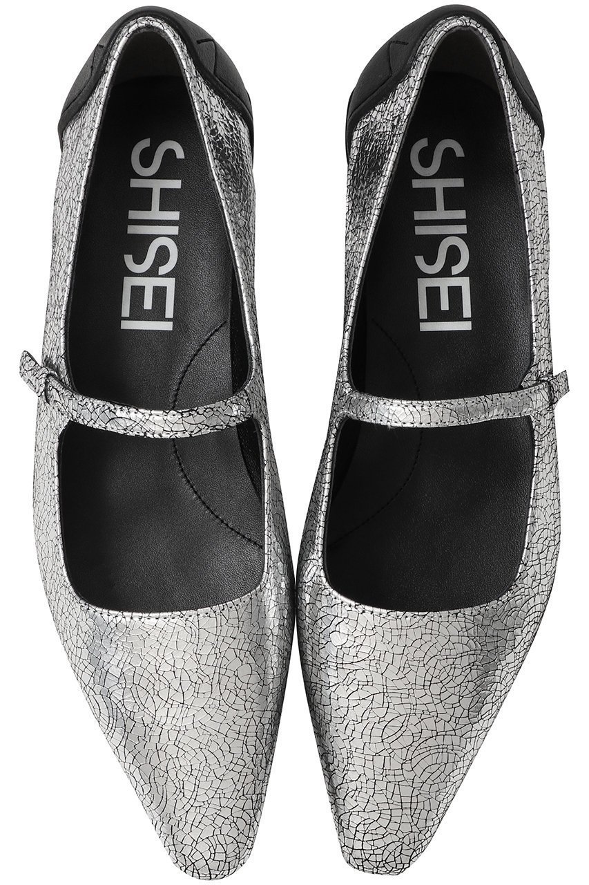 【シセイ/SHISEI】のCHISEL TOE MARY JANE(レイン対応) インテリア・キッズ・メンズ・レディースファッション・服の通販 founy(ファニー) 　ファッション　Fashion　レディースファッション　Fashion for Women　シューズ　Shoes, Footwear　フェミニン　Feminine, Girly　フォルム　Silhouette, Form　フラット　Flat, Flat Shoes　レイン　Rain, Rainproof　シルバー|ID: prp329100004887978 ipo3291000000036501609