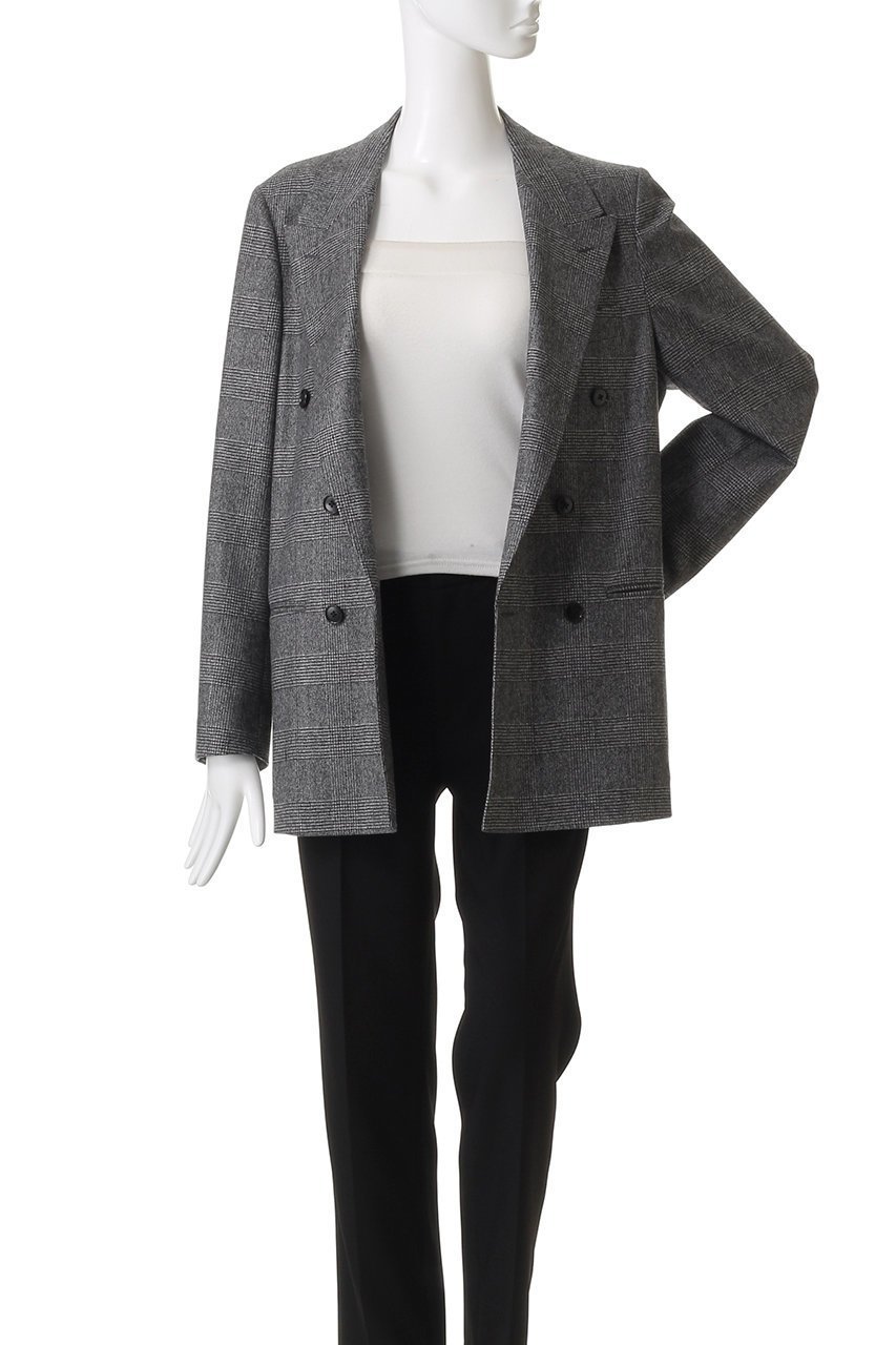 【クチュールドアダム/COUTURE D'ADAM】のグレンチェックダブルジャケット 人気、トレンドファッション・服の通販 founy(ファニー) 　ファッション　Fashion　レディースファッション　Fashion for Women　アウター　Coat / Outerwear Collection　レディースジャケット・軽アウター　Jackets　ジャケット　Jacket, Outerwear　チェック　Check, Plaid, Tartan　ドレス　Dress, One-Piece　ハンド　Hand, Handmade　パターン　Pattern, Design Print　フランス　France, French　other-7|ID: prp329100004887981 ipo3291000000036501639