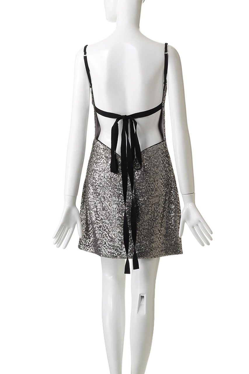 【カオス/Chaos】の【ANNA OCTOBER】マドレーヌドレス 人気、トレンドファッション・服の通販 founy(ファニー) 　ファッション　Fashion　レディースファッション　Fashion for Women　ワンピース　Dresses　フォーマル・パーティードレス・結婚式用ドレス　Elegant & Casual Dresses　チュニック　Tunic Tops & Dresses　シルバー　Silver, Metallic Silver　スパンコール　Sequins, Sequin Embellishment　チュニック　Tunic, Long Top　パーティ　Party, Party Style　リボン　Ribbon, Bow　other-4|ID: prp329100004887983 ipo3291000000036501651